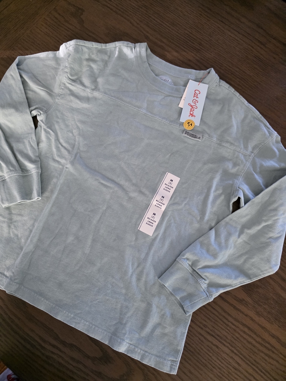 Cat & Jack Sage Green Long Sleeve Tee for Kids
